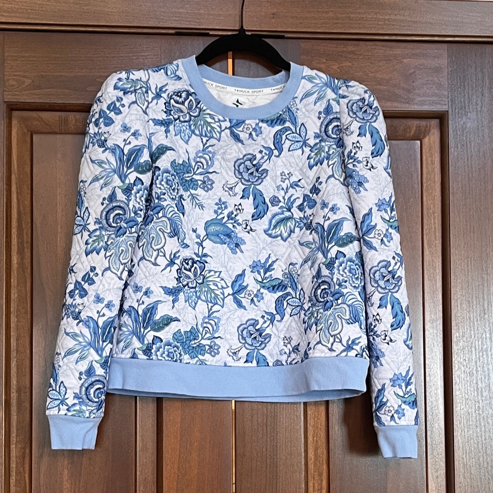 Tuckernuck Blue and White Sweatshirt